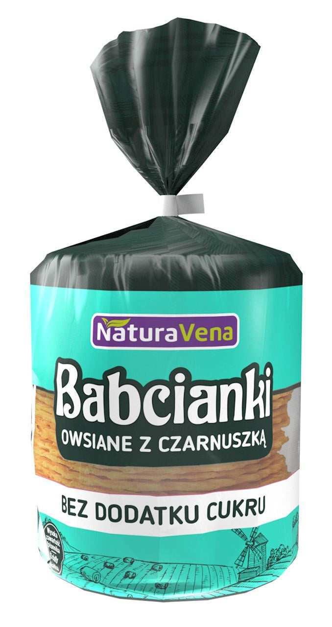 Babcianki Owsiane z Czarnuszką Bez Dodatku Cukrów (10 szt x 100 g)