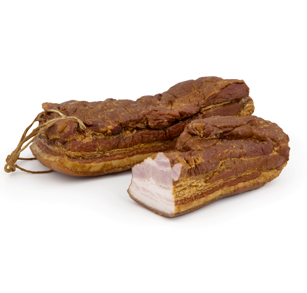 Boczek Drewnem Wędzony BIO (Około 0,30 kg)