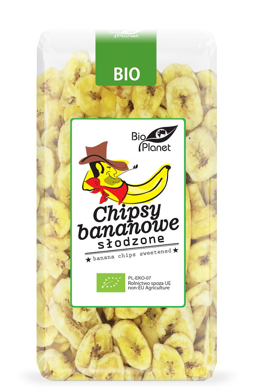 Chipsy Bananowe Słodzone BIO (2 szt x 350 g)