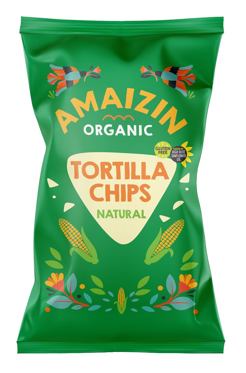 Chipsy Tortilla Kukurydziane Solone Bezglutenowe BIO (3 szt x 150 g)