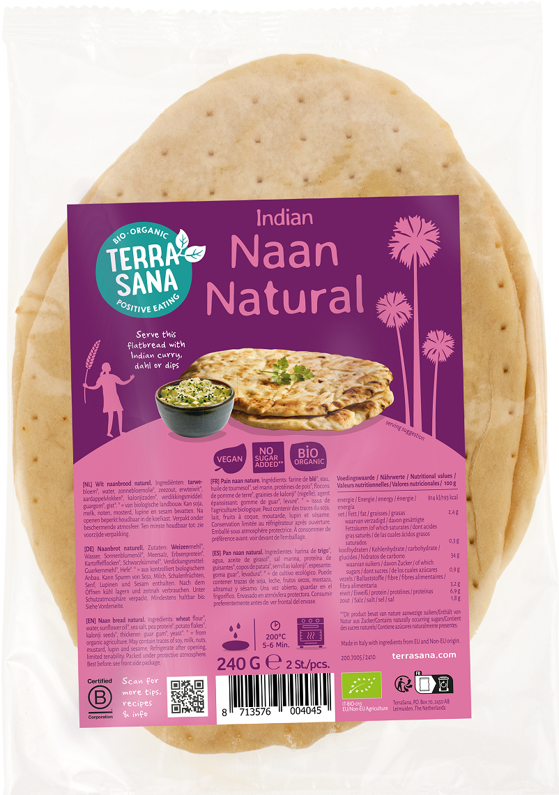 Chleb Naan BIO (2 szt x 240 g)
