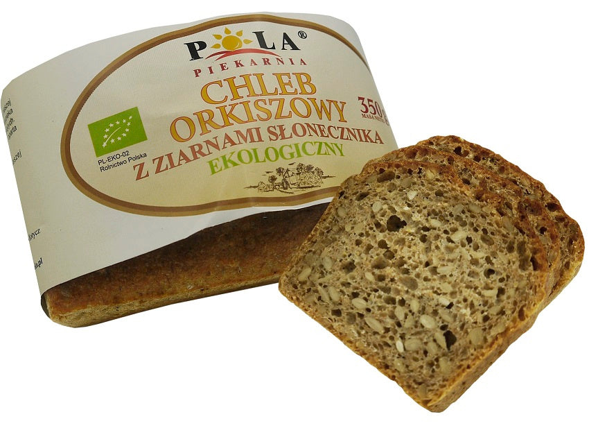 Chleb Orkiszowy z Ziarnami Słonecznika BIO 350 g