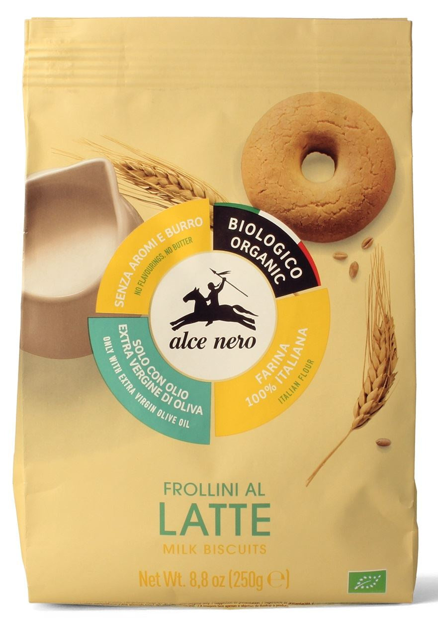 Ciastka Mleczne z Oliwą z Oliwek Extra Virgin (14 %) BIO 250 g