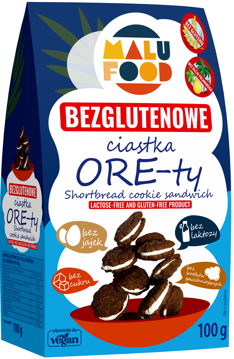 Ciastka Ore-Ty Bez Cukru Bezglutenowe (3 szt x 100 g)