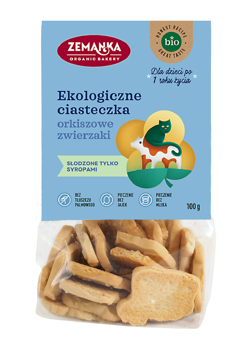 Ciastka Orkiszowe Zwierzaki BIO (3 szt x 100 g)