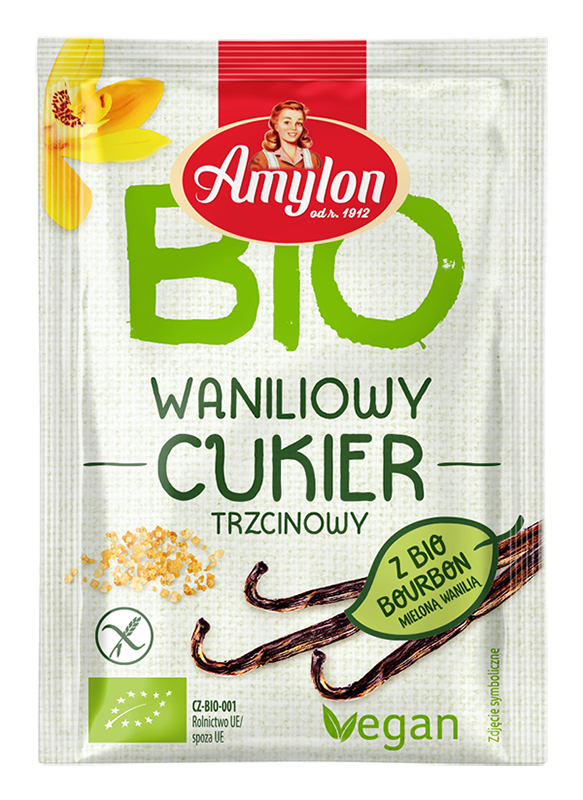 Cukier z Wanilią Bourbon Bezglutenowy BIO (50 szt x 8 g)