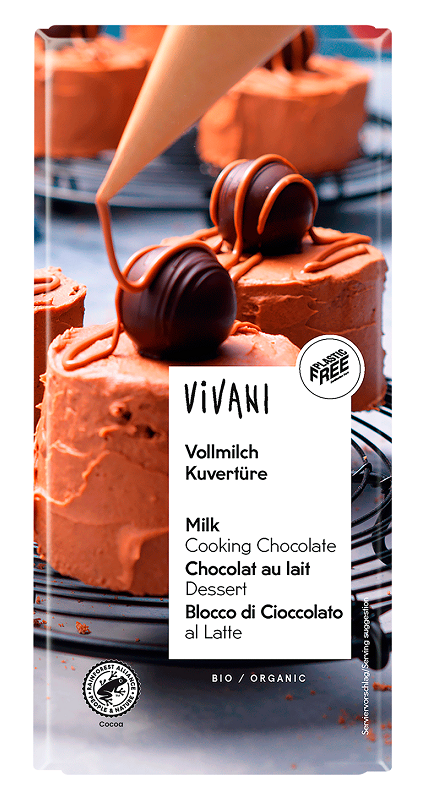 Czekolada Kuwertura Mleczna Do Gotowania BIO 200 g