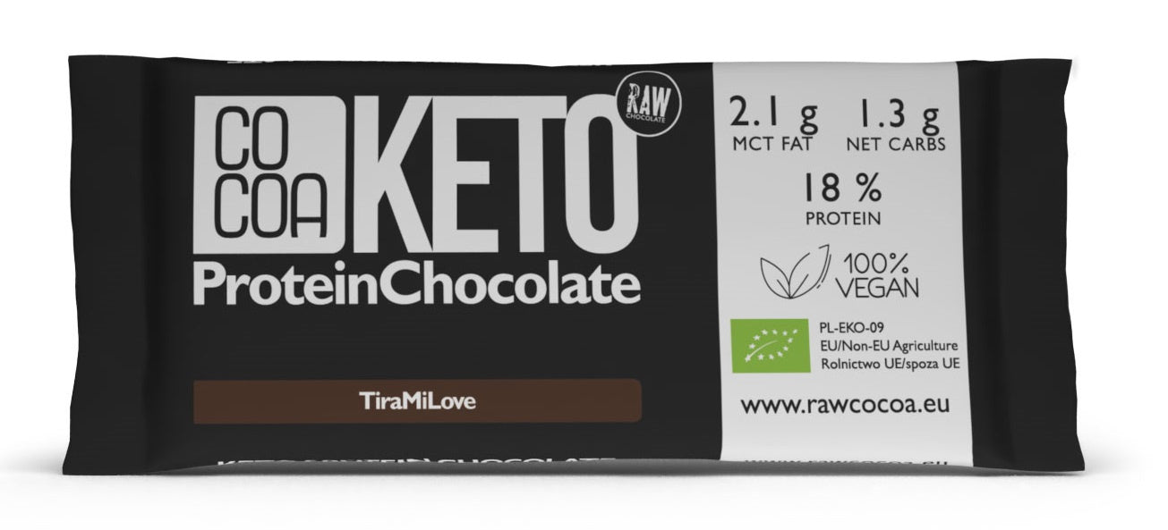 Czekolada Proteinowa o Smaku Tiramisu Keto BIO (2 szt x 40 g)