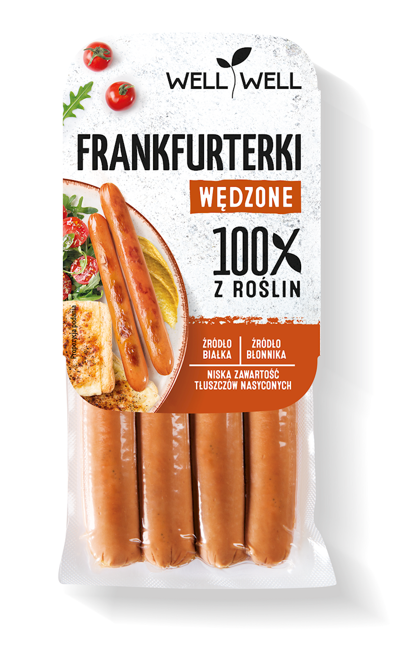 Frankfurterki Wędzone Roślinne (2 szt x 180 g)