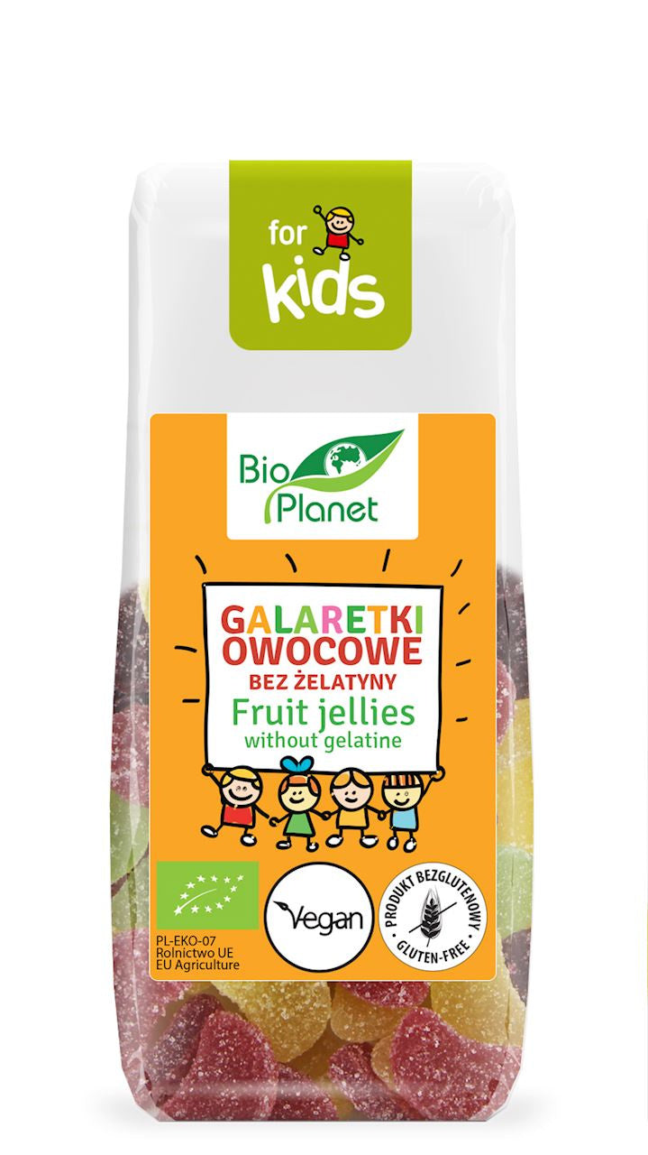 Galaretki Owocowe Bez Żelatyny Bezglutenowe BIO (3 szt x 100 g)