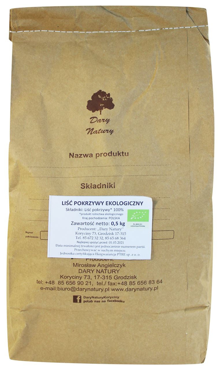 Herbatka Liść Pokrzywy BIO 500 g
