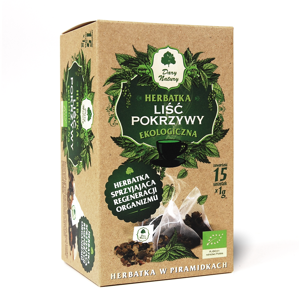 Herbatka Liść Pokrzywy Piramidki BIO (15 x 1 g) (4 szt x 15 g)