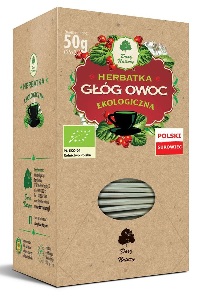 Herbatka Owoc Głogu BIO (25 x 2 g) (3 szt x 50 g)