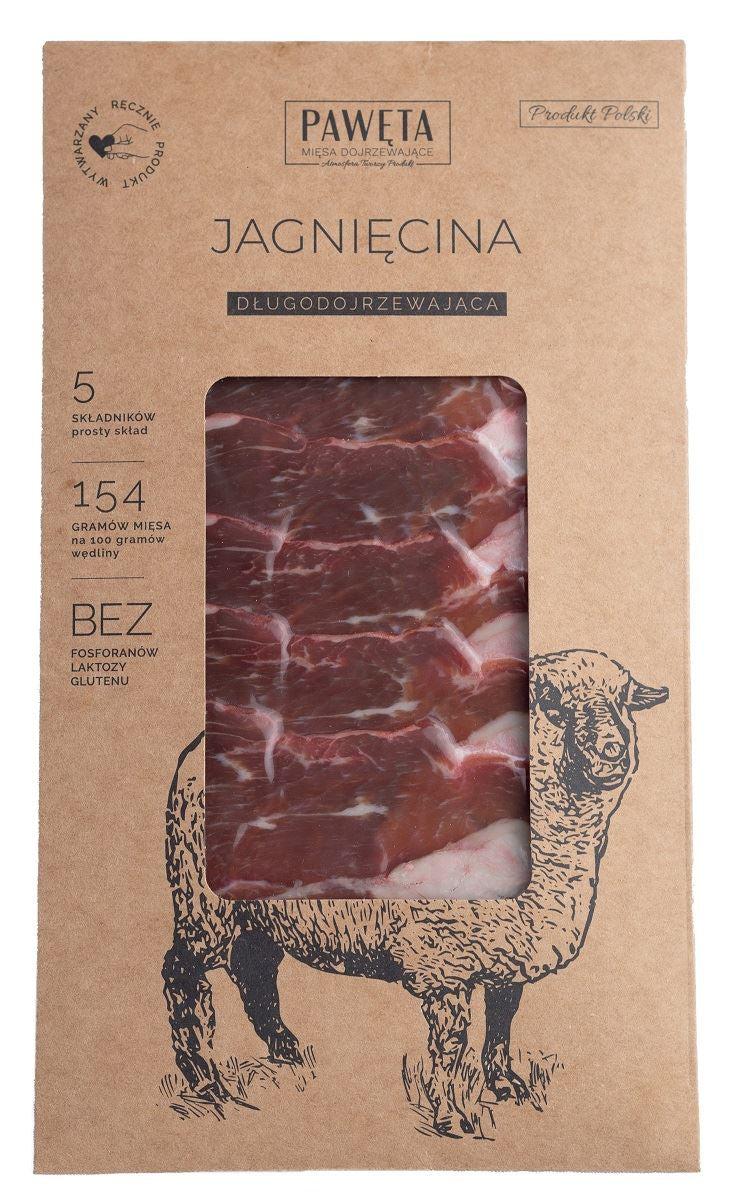 Jagnięcina Dojrzewająca Plastry Bezglutenowa 50 g