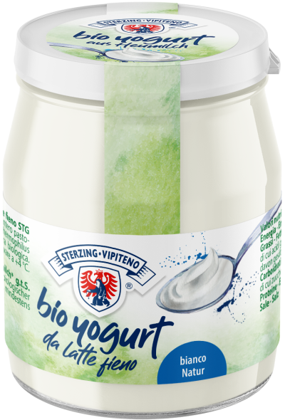 Jogurt Naturalny z Mleka Siennego 3,5 % BIO (Słoik) - Sterzing (4 szt x 150 g)