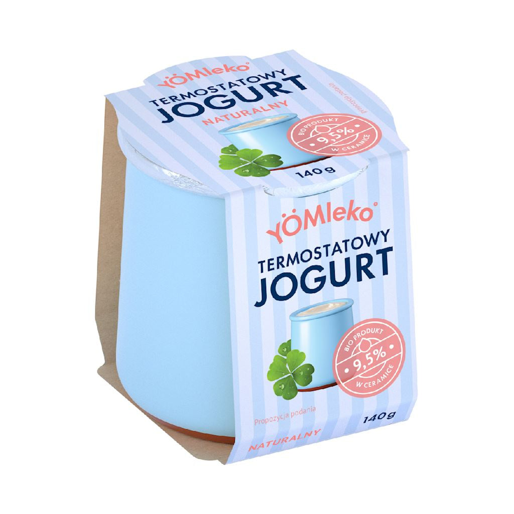 Jogurt Termostatowy Naturalny 9,5 % BIO (3 szt x 140 g)
