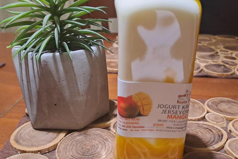 Jogurt krowi jerseyowy mango (250 ml)