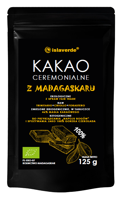 Kakao Ceremonialne Tabliczka BIO 125 g