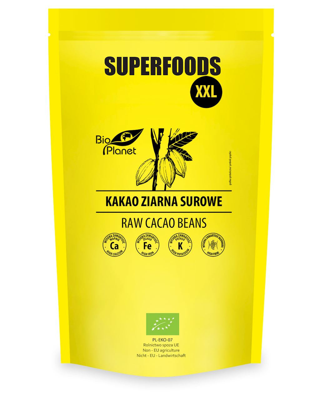 Kakao Ziarna Surowe BIO 600 g