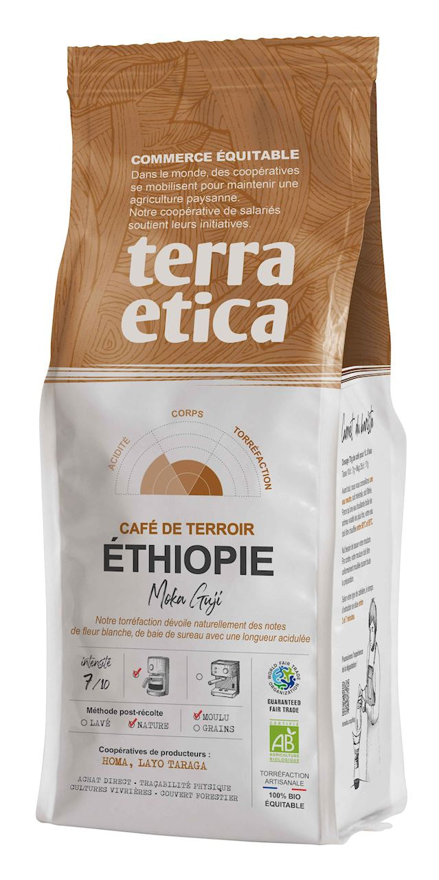 Kawa Mielona Arabica 100 % Moka Guji Etiopia Fair Trade BIO 250 g