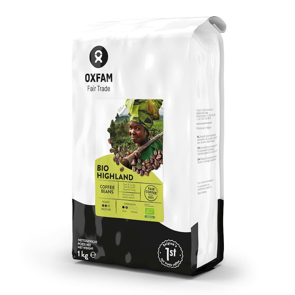Kawa Ziarnista Arabica/Robusta Wysokogórska Fair Trade BIO 1 kg