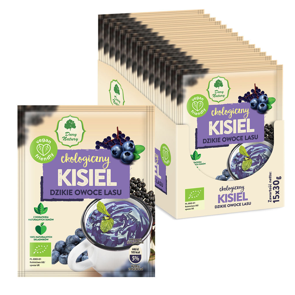Kisiel Instant Dzikie Owoce Lasu Bezglutenowy BIO (7 szt x 30 g)