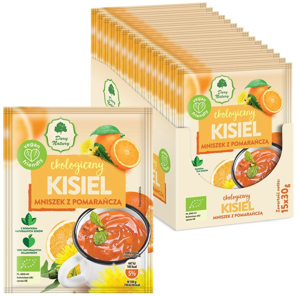 Kisiel Instant Pigwowiec z Pomarańczą Bezglutenowy BIO (7 szt x 30 g)