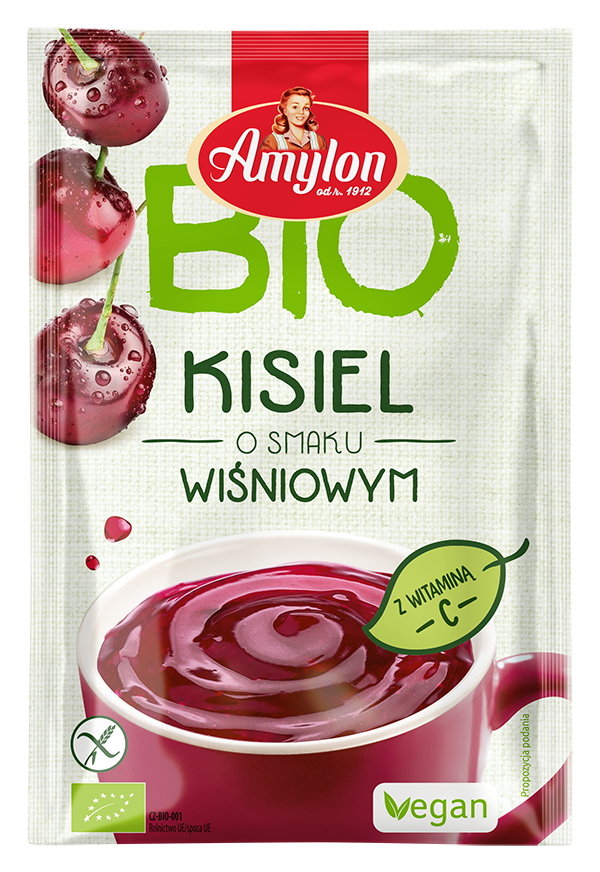 Kisiel Instant o Smaku Wiśniowym Bezglutenowy BIO (15 szt x 30 g)