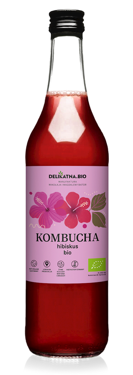 Kombucha z Hibiskusem BIO (2 szt x 500 ml)