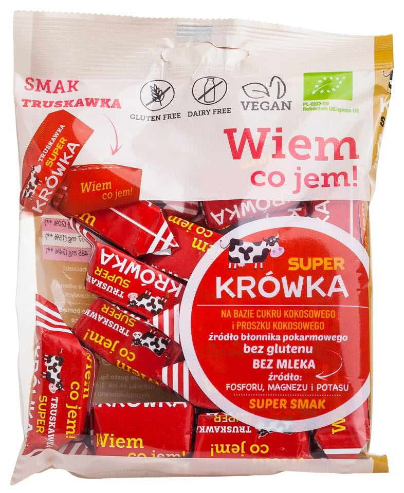 Krówki Truskawkowe Bezmleczne Bezglutenowe BIO (3 szt x 150 g)