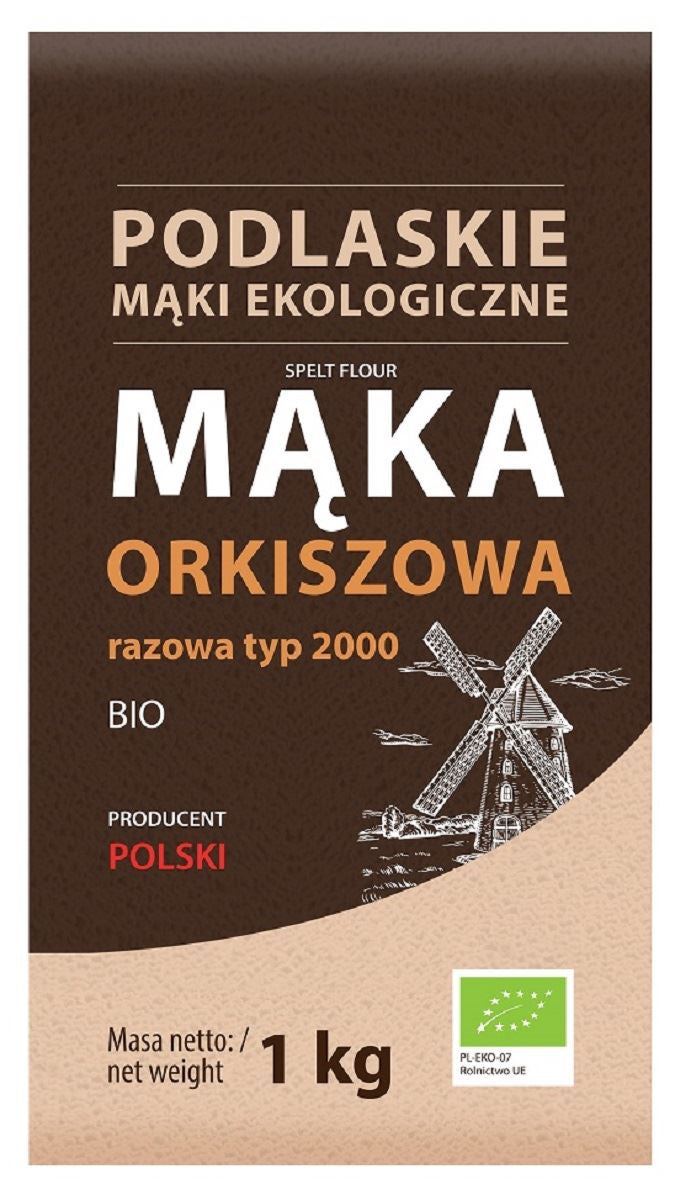 Mąka Orkiszowa Razowa Typ 2000 BIO (2 szt x 1 kg)