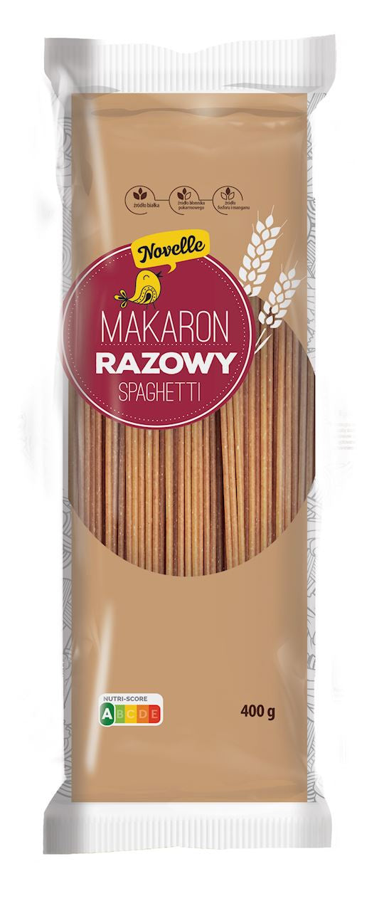 Makaron (Semolinowy Razowy) Spaghetti 400 g