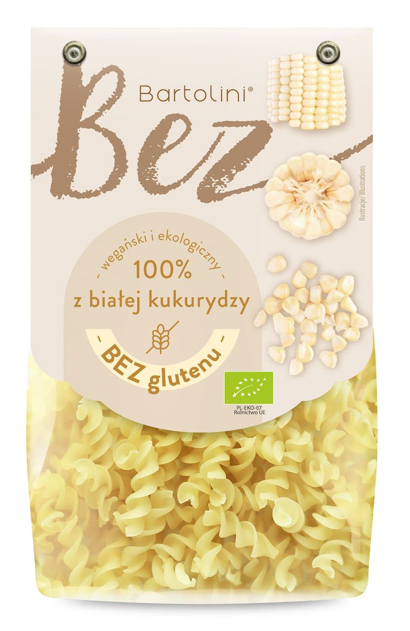 Makaron (Z Białej Kukurydzy) Świderki Bezglutenowy BIO (3 szt x 250 g)