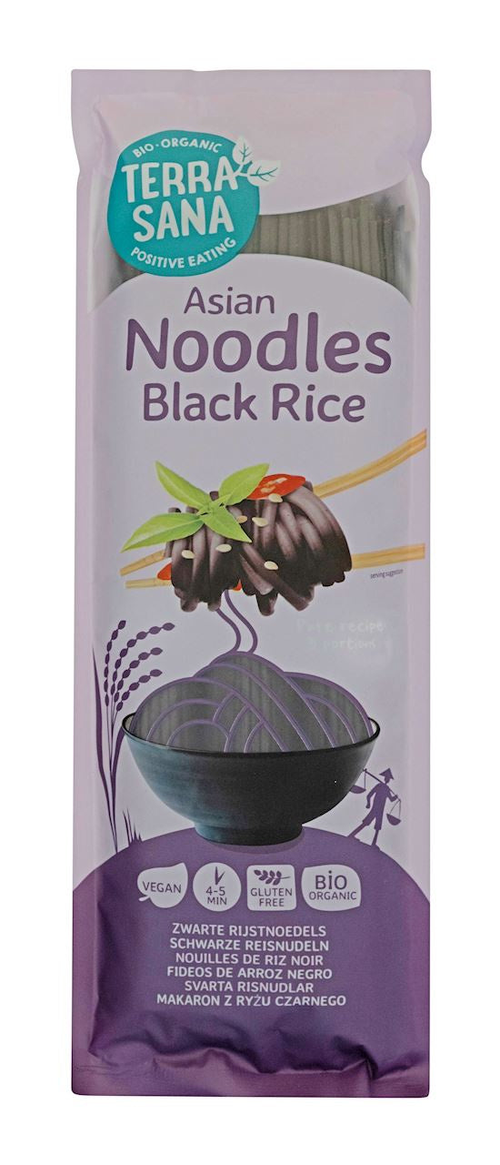 Makaron (Z Ryżu Czarnego i Ryżu Brązowego) Noodle Spaghetti Bezglutenowy BIO (2 szt x 250 g)