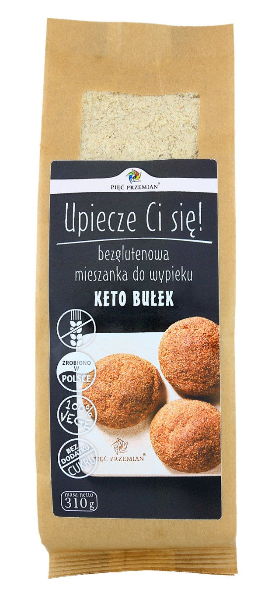 Mieszanka Do Wypieku Bułek Bez Dodatku Cukrów Bezglutenowa Keto (2 szt x 310 g)