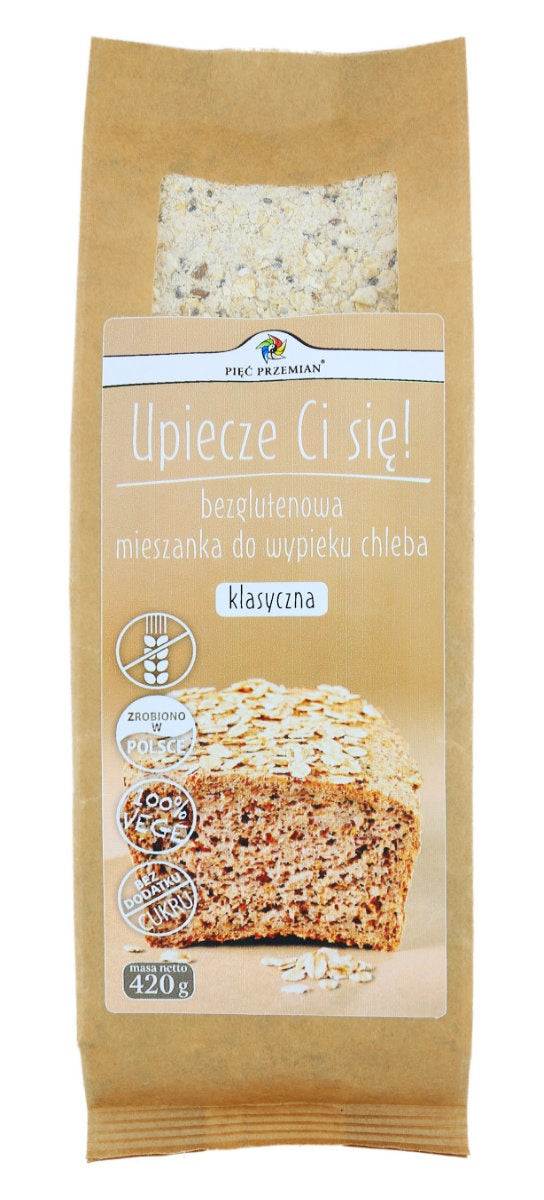 Mieszanka Do Wypieku Chleba Klasyczna Bez Dodatku Cukrów Bezglutenowa (2 szt x 420 g)