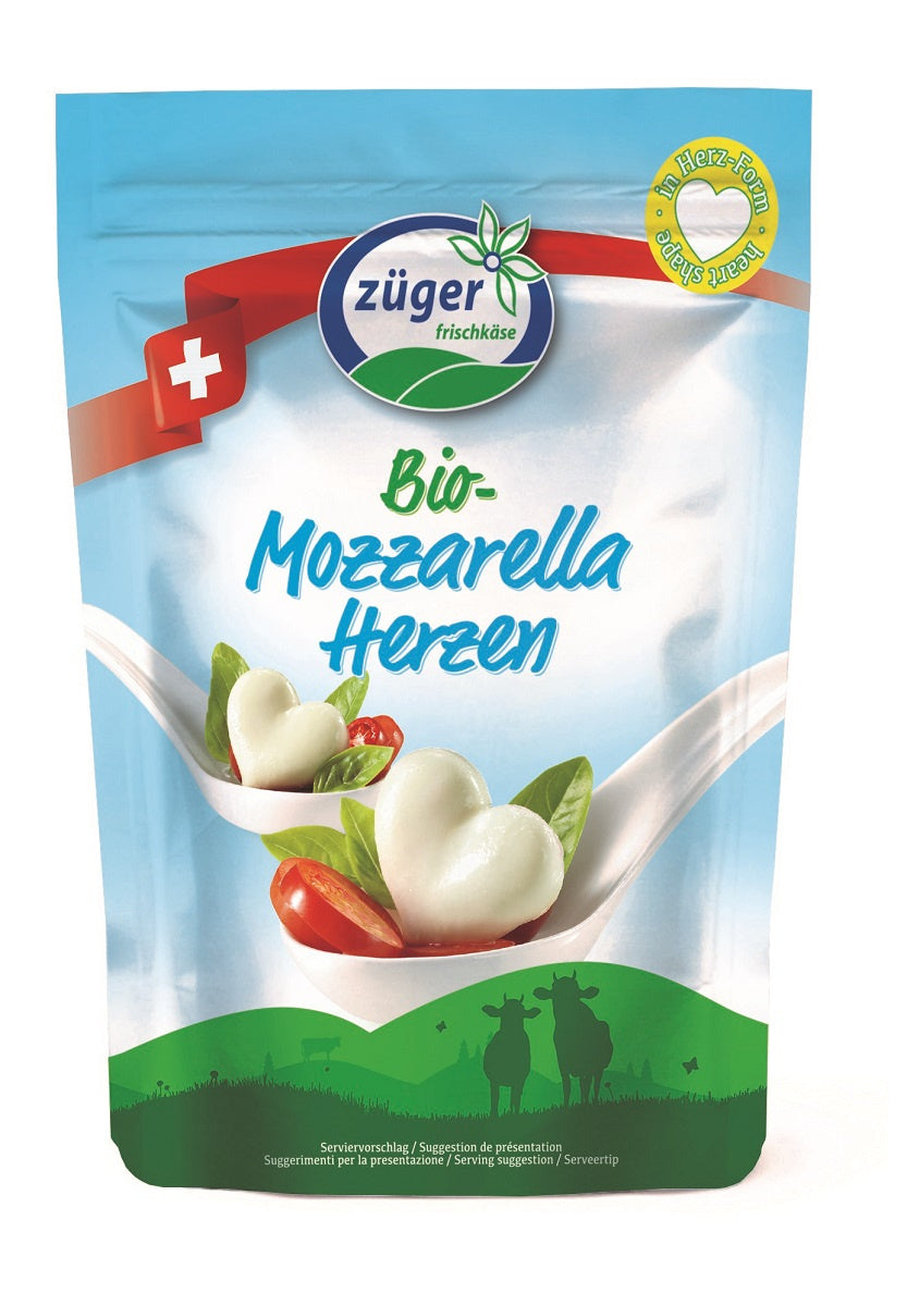 Mozzarella w Kształcie Serc BIO 260 g () (2 szt x 130 g)