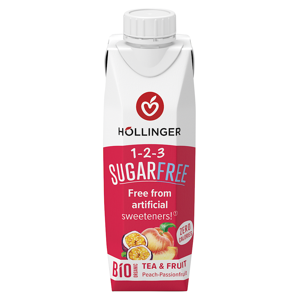 Napój o Smaku Brzoskwinia - Marakuja Bez Cukru BIO (6 szt x 300 ml)