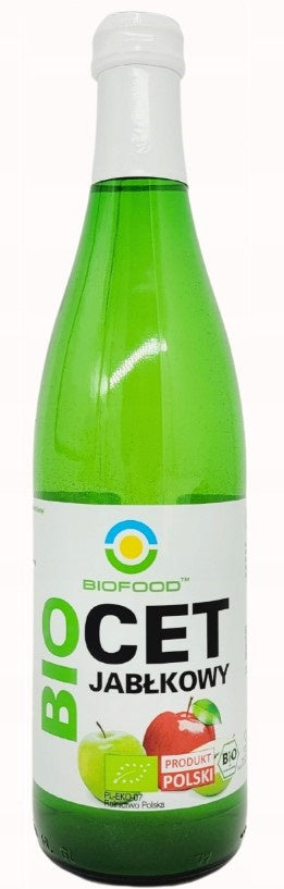 Ocet Jabłkowy 5 % Niefiltrowany BIO (3 szt x 500 ml)