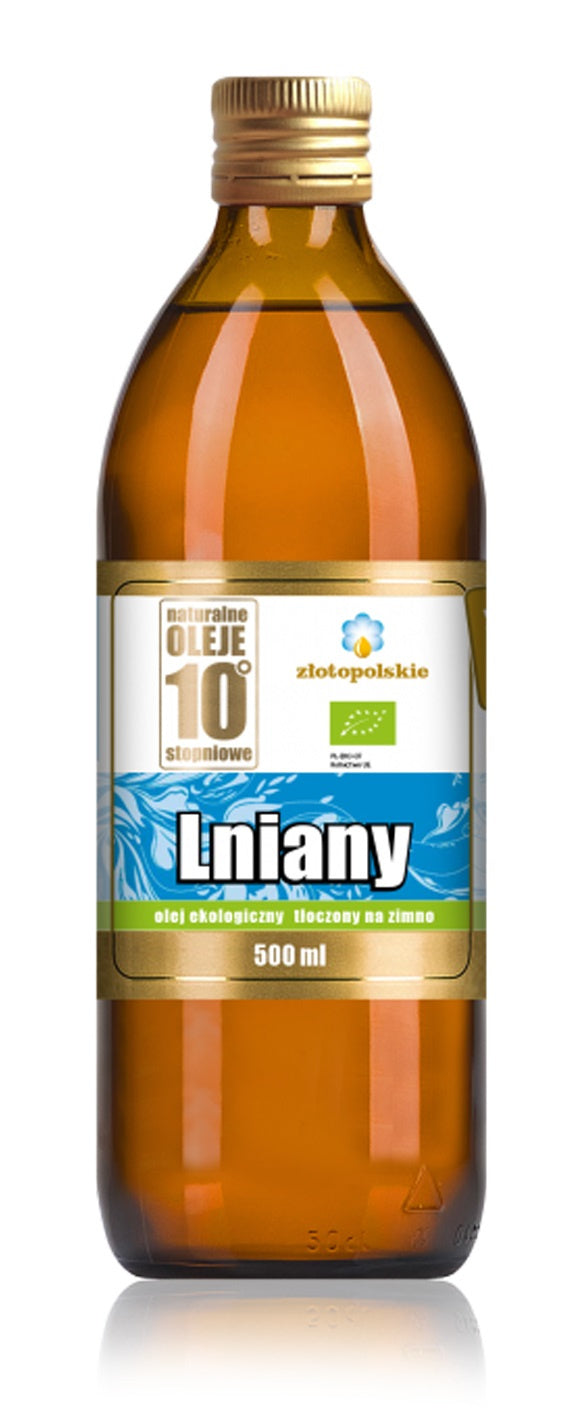 Olej Lniany Tłoczony Na Zimno BIO 500 ml