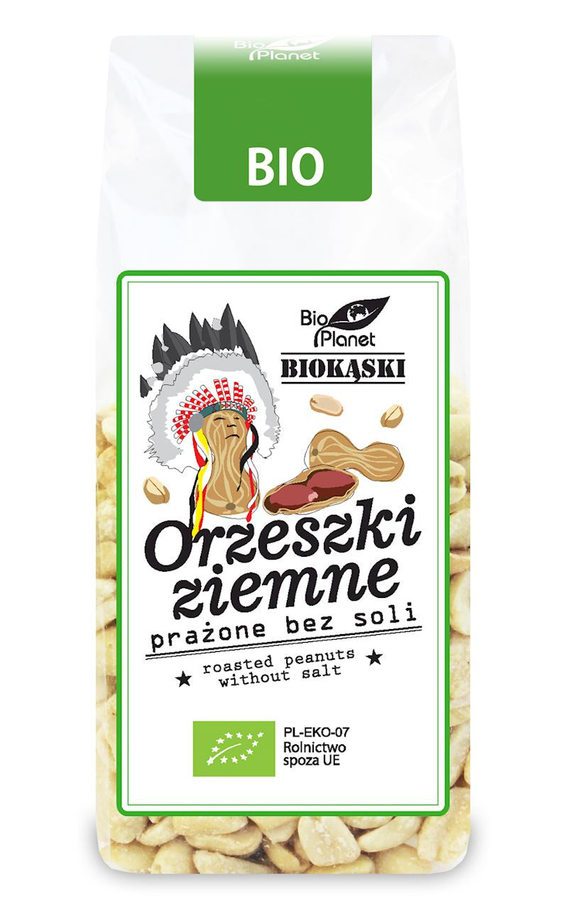 Orzeszki Ziemne Prażone Bez Soli BIO (4 szt x 150 g)