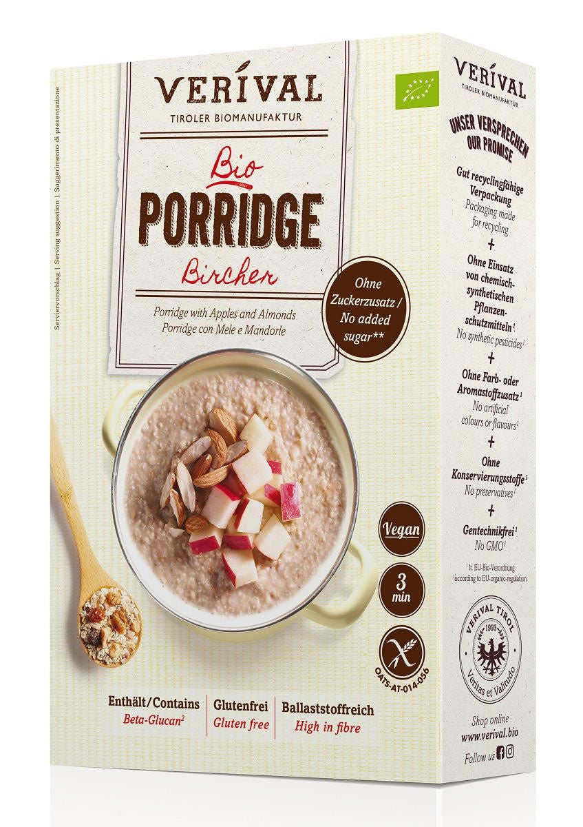 Owsianka Błonnikowa z Jabłkiem i Migdałami Bez Dodatku Cukrów Bezglutenowa BIO 350 g