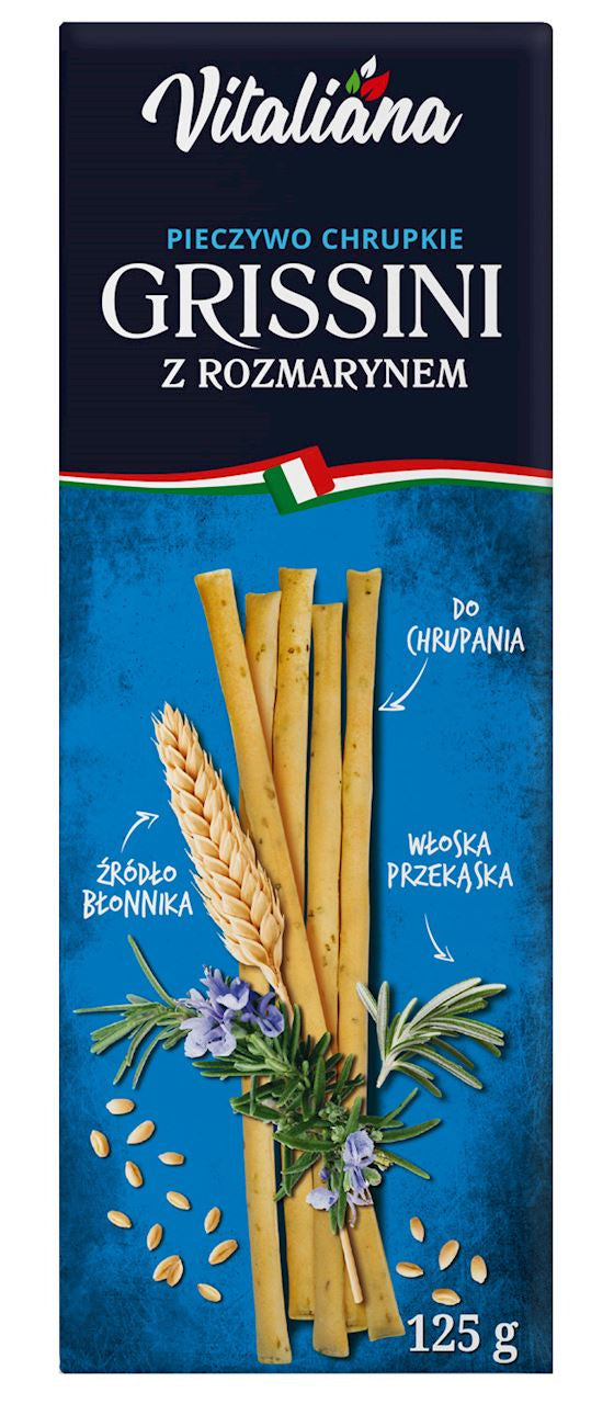 Paluszki Grissini z Rozmarynem (5 szt x 125 g)