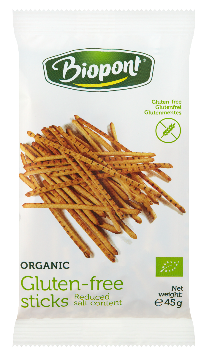 Paluszki Lekko Solone Bezglutenowe BIO (5 szt x 45 g)