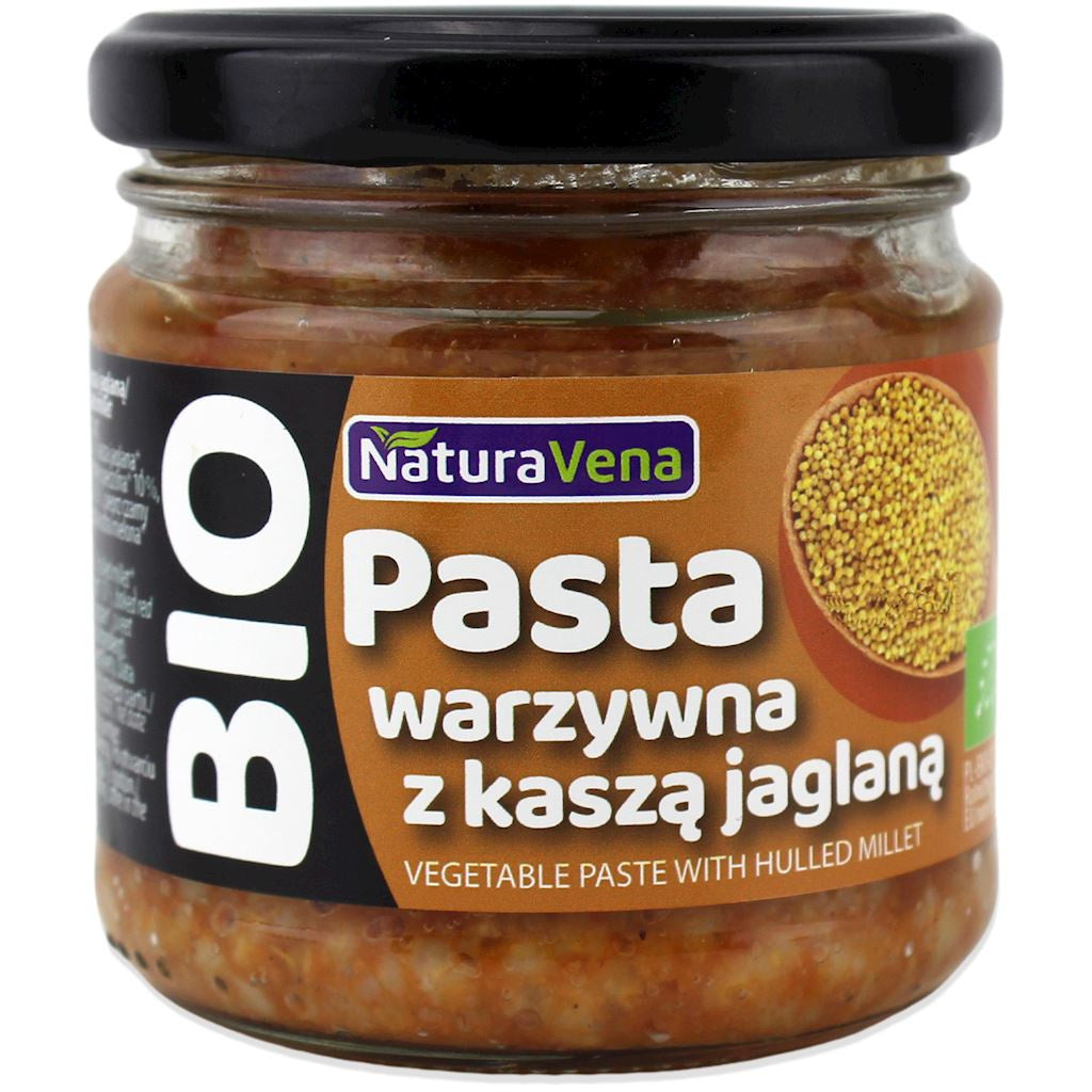 Pasta Warzywna z Kaszą Jaglaną BIO (6 szt x 185 g)