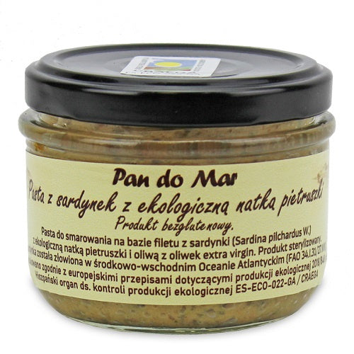 Pasta z Sardynek z BIO Natką Pietruszki Bezglutenowa (Słoik) (2 szt x 125 g)