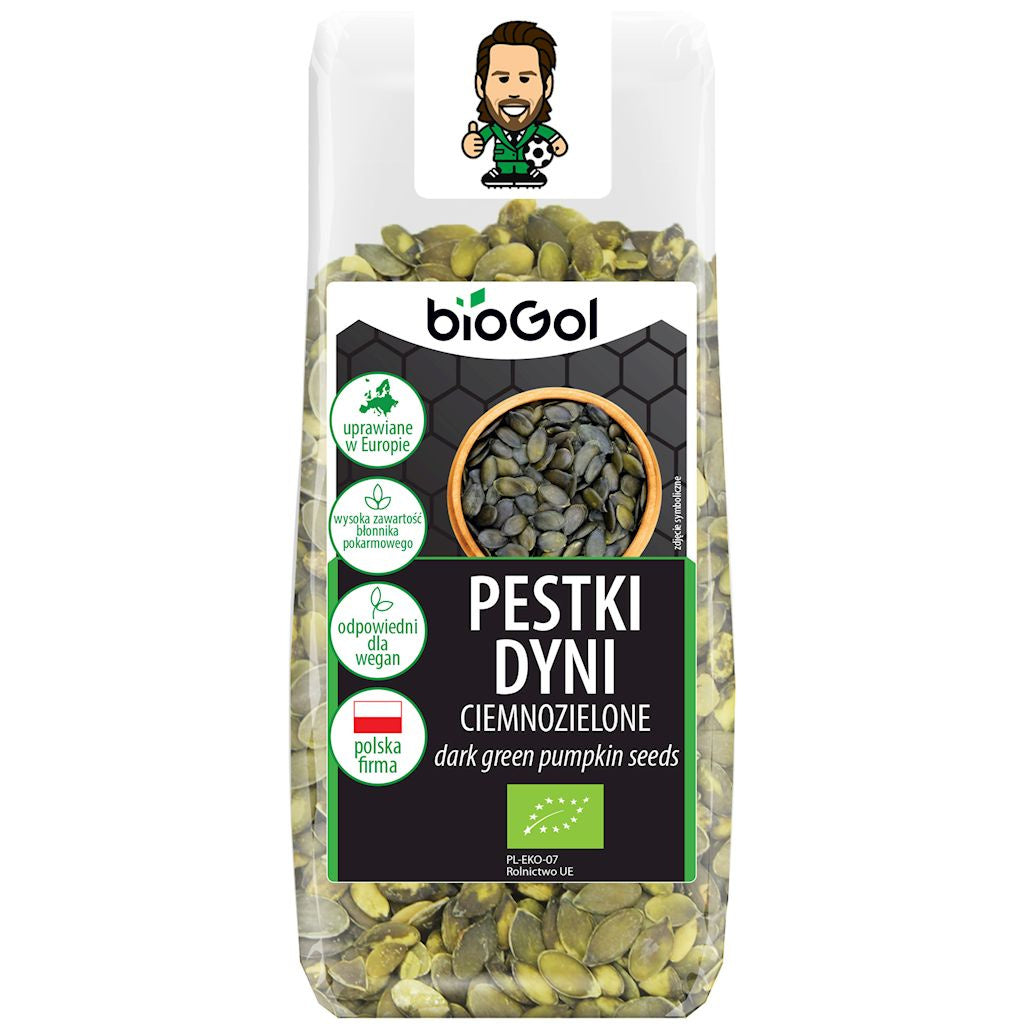 Pestki Dyni Ciemnozielone (Uprawiane w Europie) BIO (3 szt x 150 g)
