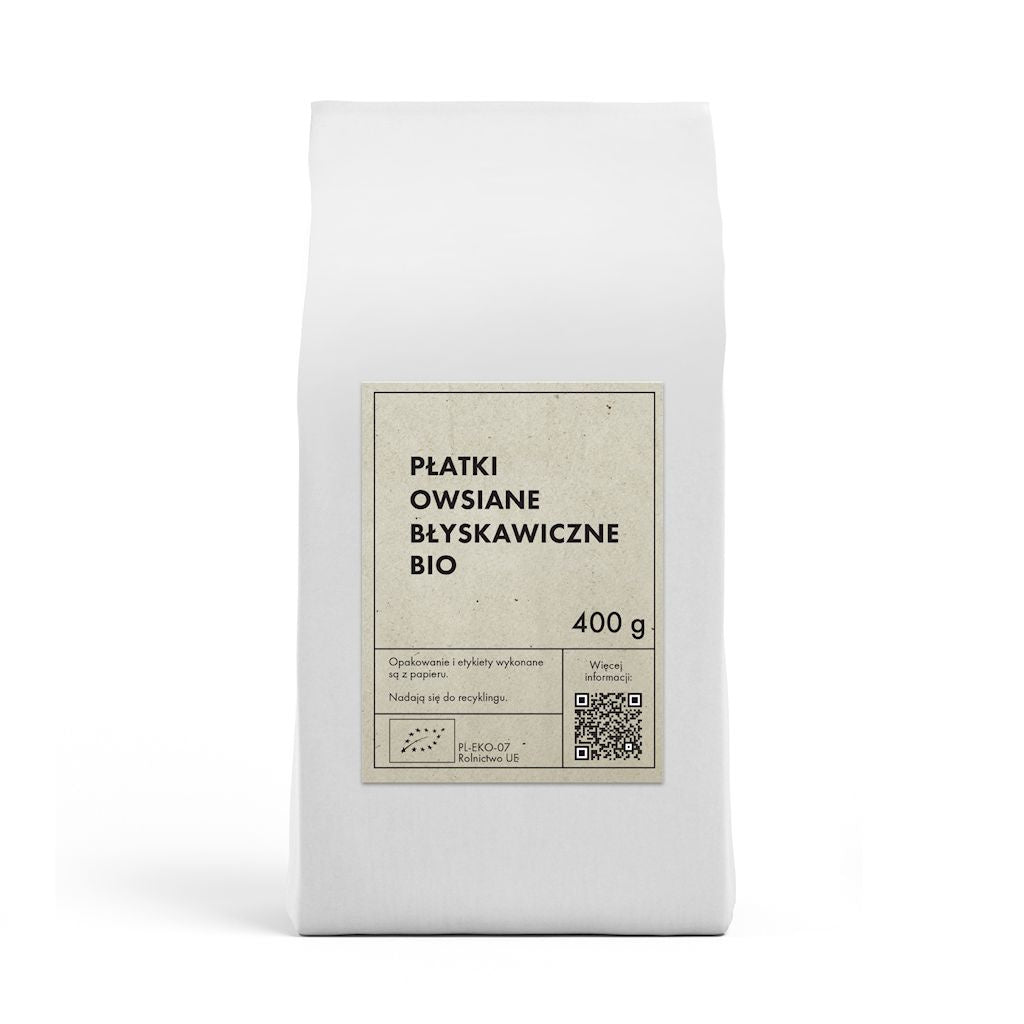 Płatki Owsiane Błyskawiczne BIO (4 szt x 400 g)