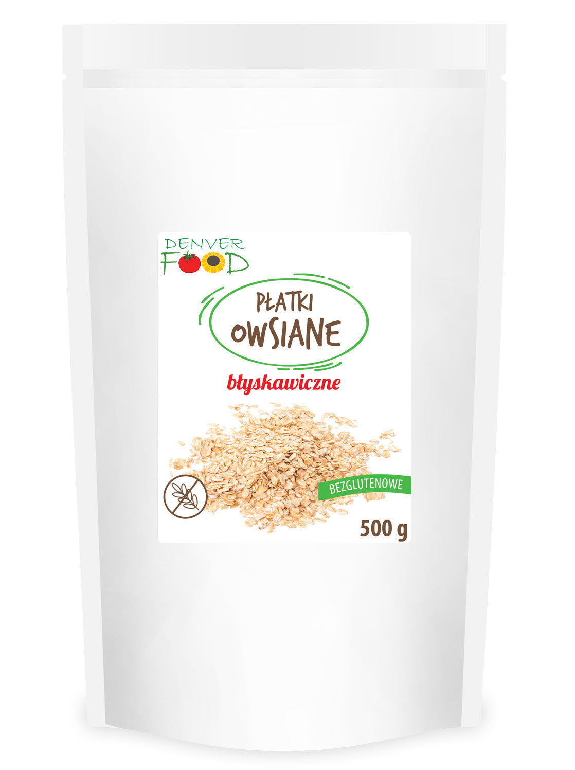 Płatki Owsiane Błyskawiczne Bezglutenowe (2 szt x 500 g)