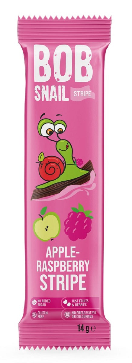 Przekąska Stripe Jabłko - Malina Bez Dodatku Cukrów Bezglutenowa (10 szt x 14 g)